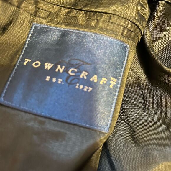 Towncraft Other - Towncraft Men's Gray Pinstripe Blazer Size 44 Short Classic Fit